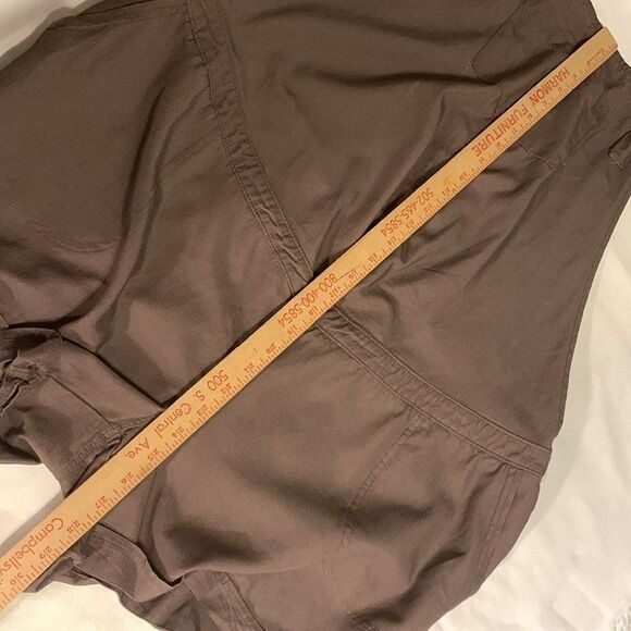 Isabel Maternity Size XL Brown Romper. Adjustable via knot straps/button sides - Picture 7 of 8